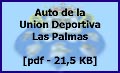 Auto de la Unin Deportiva Las Palmas. PDF de 21,5 KB